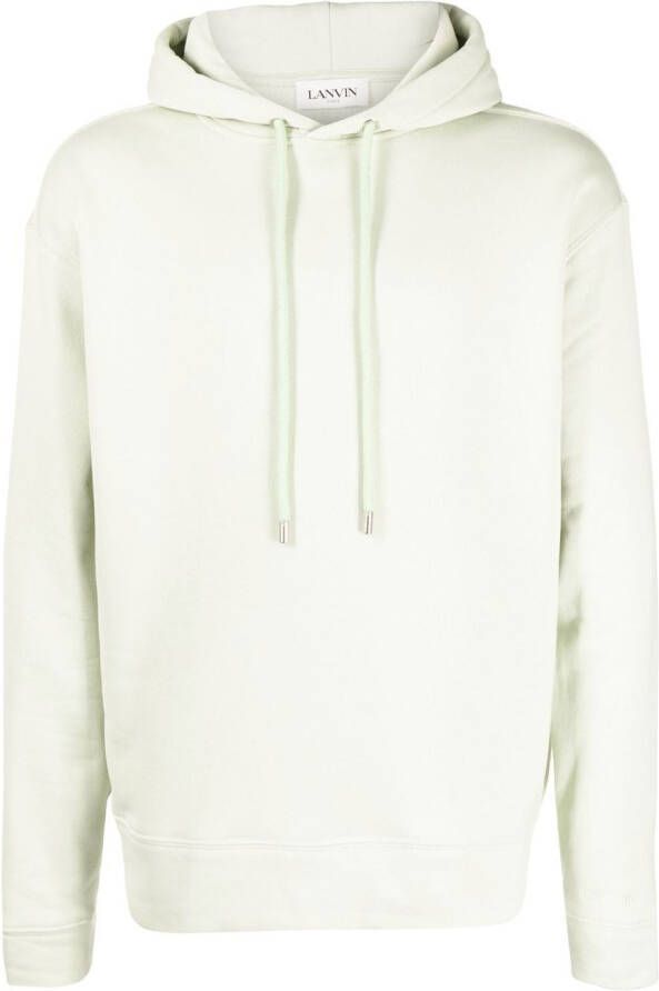 Lanvin Hoodie met print Groen