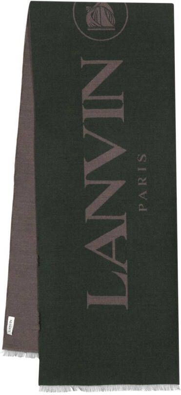Lanvin Intarsia sjaal Groen