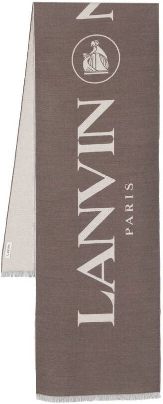 Lanvin Intarsia sjaal Bruin