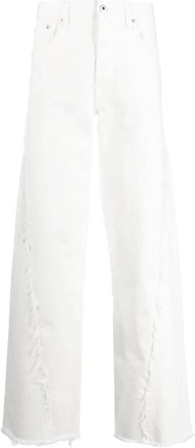 Lanvin Jeans met gerafeld detail Wit