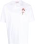 Lanvin T-shirt met bloemenpatch Wit - Thumbnail 1
