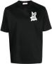 Lanvin T-shirt met patch Zwart - Thumbnail 1