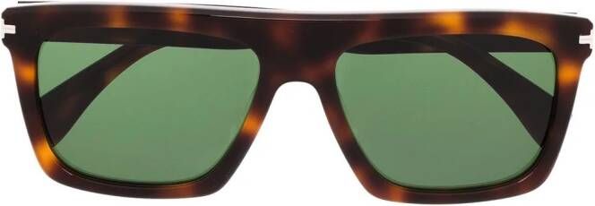 Lanvin LNV612S zonnebril met rechthoekig montuur Bruin