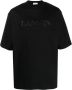 Lanvin T-shirt met logopatch Zwart - Thumbnail 1