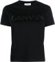 Lanvin T-shirt met logo Zwart - Thumbnail 1