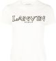 Lanvin T-shirt met logopatch Wit - Thumbnail 1
