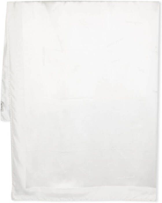 Lanvin Sjaal met logoprint Wit