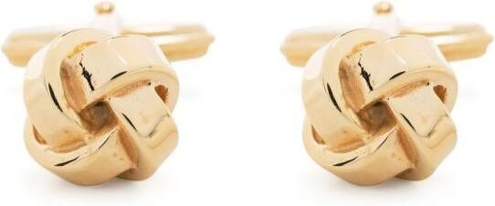 Lanvin Manchetknopen met geknoopt detail Goud