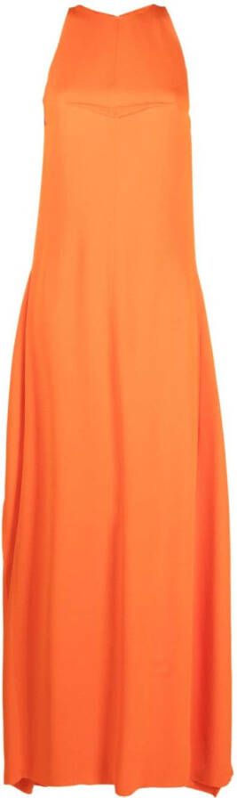 Lanvin Maxi-jurk met ruches Oranje