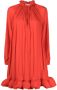 Lanvin Geplooide mini-jurk Rood - Thumbnail 1