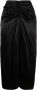 Lanvin Midi-jurk met gesmockte taille Zwart - Thumbnail 1