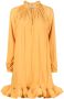 Lanvin Mini-jurk met ruches Oranje - Thumbnail 1