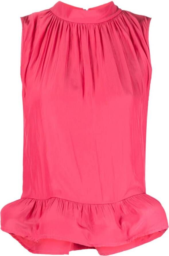 Lanvin Mouwloze blouse Roze