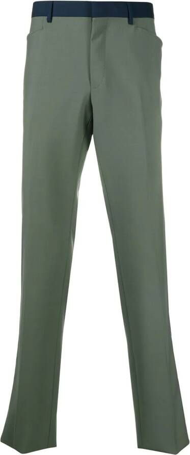 Lanvin Pantalon met zijstreep Groen