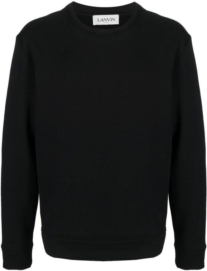Lanvin Sweater met fotoprint Zwart