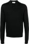 Lanvin Poloshirt met lange mouwen Zwart - Thumbnail 1