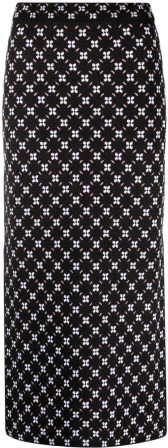 Lanvin Rok met jacquard Zwart
