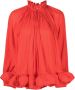 Lanvin Gesmockte blouse Rood - Thumbnail 1