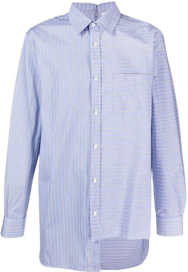 Lanvin Shirt met krijtstreep Blauw