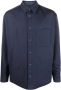 Lanvin Shirtjack van scheerwol Blauw - Thumbnail 1