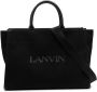 Lanvin Shopper met logoprint Zwart - Thumbnail 1