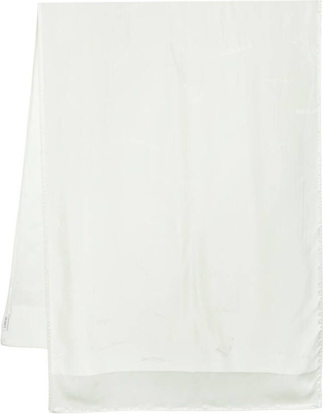 Lanvin Sjaal met logoprint Groen