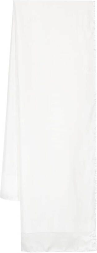 Lanvin Sjaal met logoprint Wit
