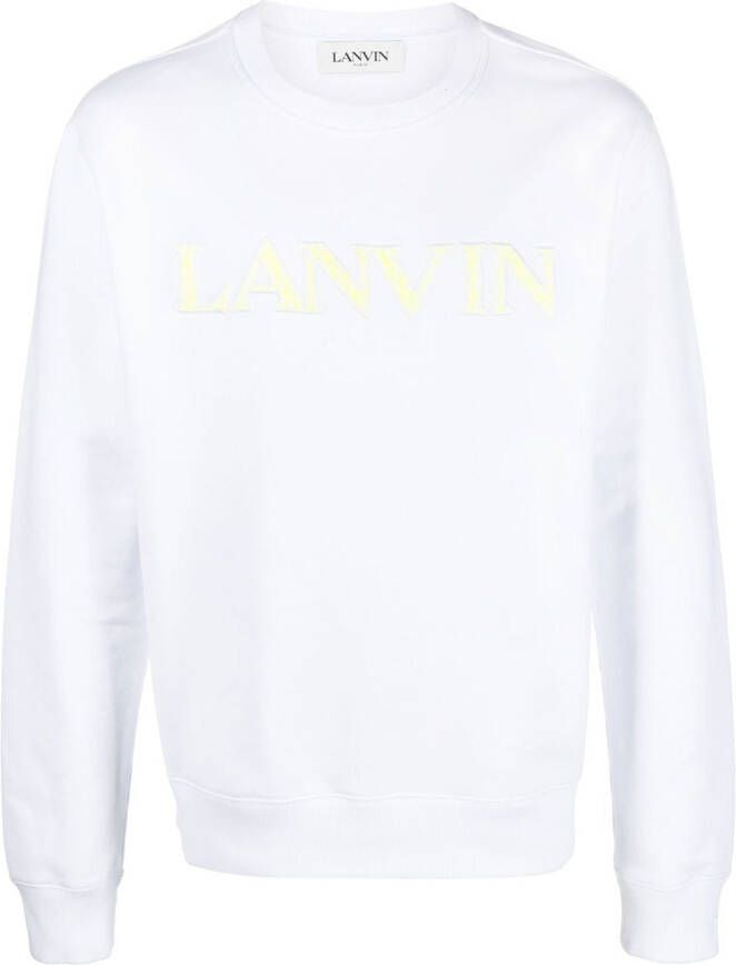 Lanvin Sweater met geborduurd logo Wit