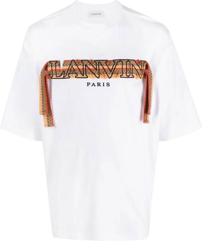 Lanvin T-shirt met borduurwerk Wit