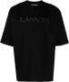 Lanvin T-shirt met logopatch Zwart - Thumbnail 1