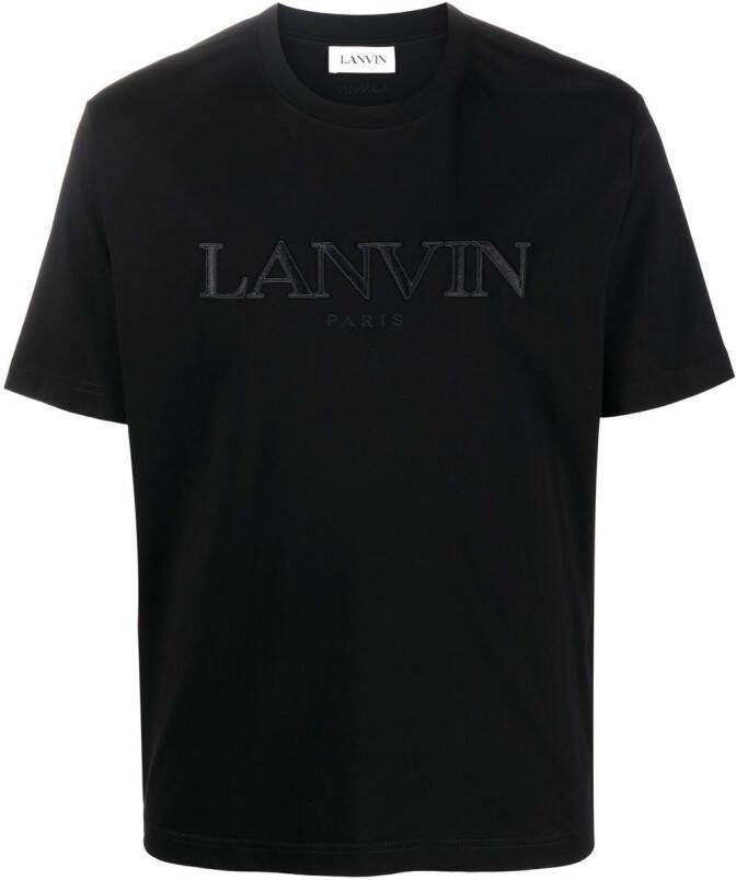 Lanvin T-shirt met logoprint Zwart