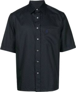 Lanvin T-shirt met monogram patroon Zwart