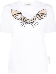 Lanvin T-shirt met print Wit