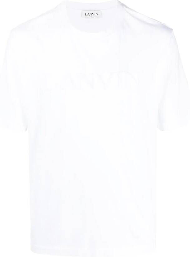Heren Kleding voor voor Truien en gebreide kleding voor Lanvin Katoen T-shirt Met Grafische Print in het Zwart voor heren 