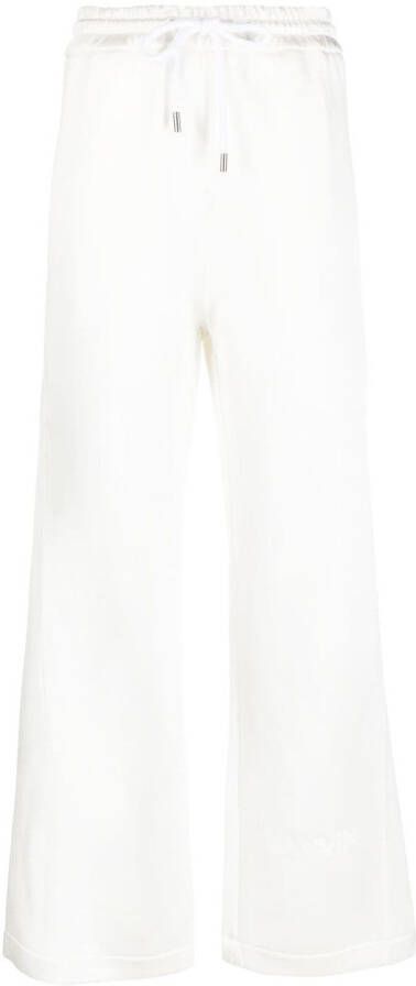 Lanvin Trainingsbroek met wijde pijpen Wit