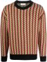 Lanvin Trui met chevron patroon Rood - Thumbnail 1