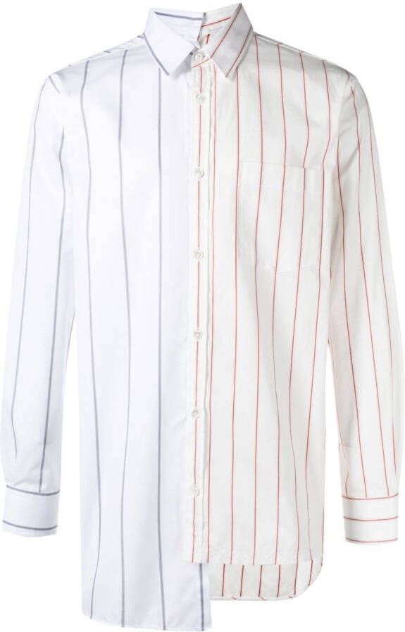 Lanvin Overhemd met krijtstreep Wit