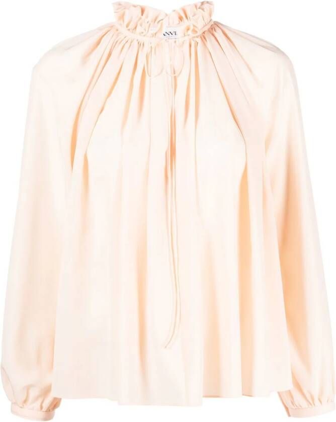 Lanvin Zijden blouse Oranje