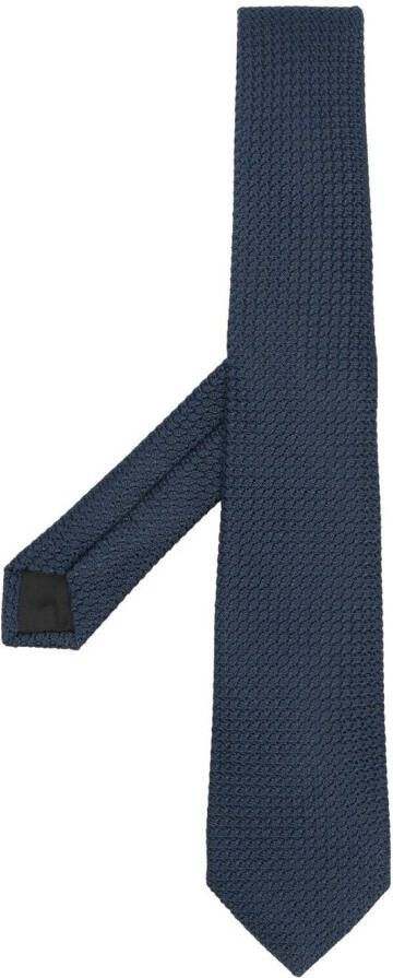 Lanvin Zijden stropdas Blauw