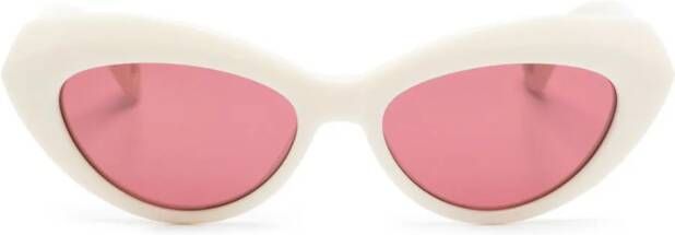 Lanvin Zonnebril met cat-eye montuur Beige