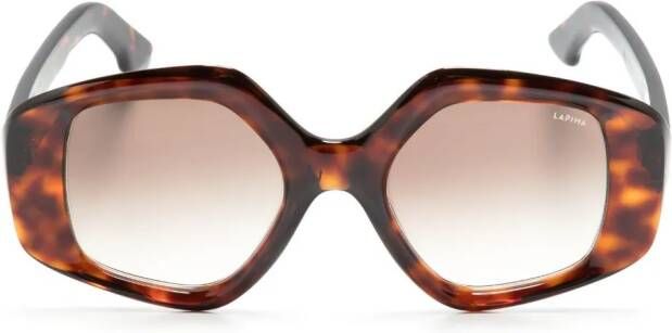Lapima Stella zonnebril met schildpadschild design Bruin