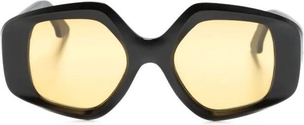 Lapima Zonnebril met oversized montuur Zwart