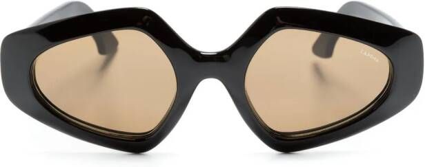 Lapima Zonnebril met oversized montuur Zwart
