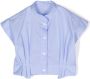 Lapin House Shirt met krijtstreep Blauw - Thumbnail 1