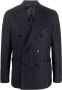 Lardini Blazer met krijtstreep Blauw - Thumbnail 1