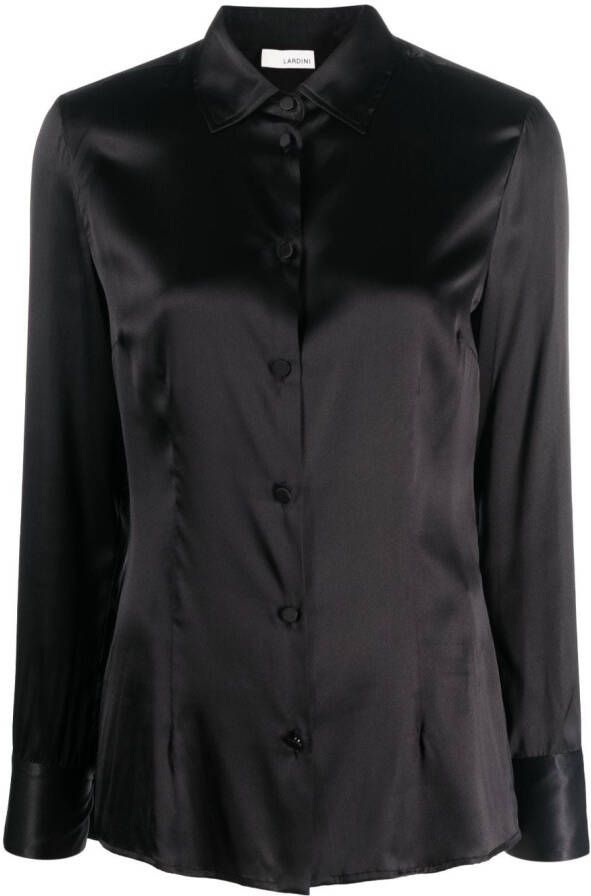 Lardini Button-up blouse Zwart