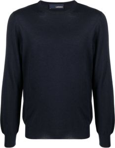 Lardini Fijngebreide sweater Blauw