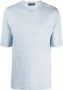 Lardini Fijngebreid T-shirt Blauw - Thumbnail 1