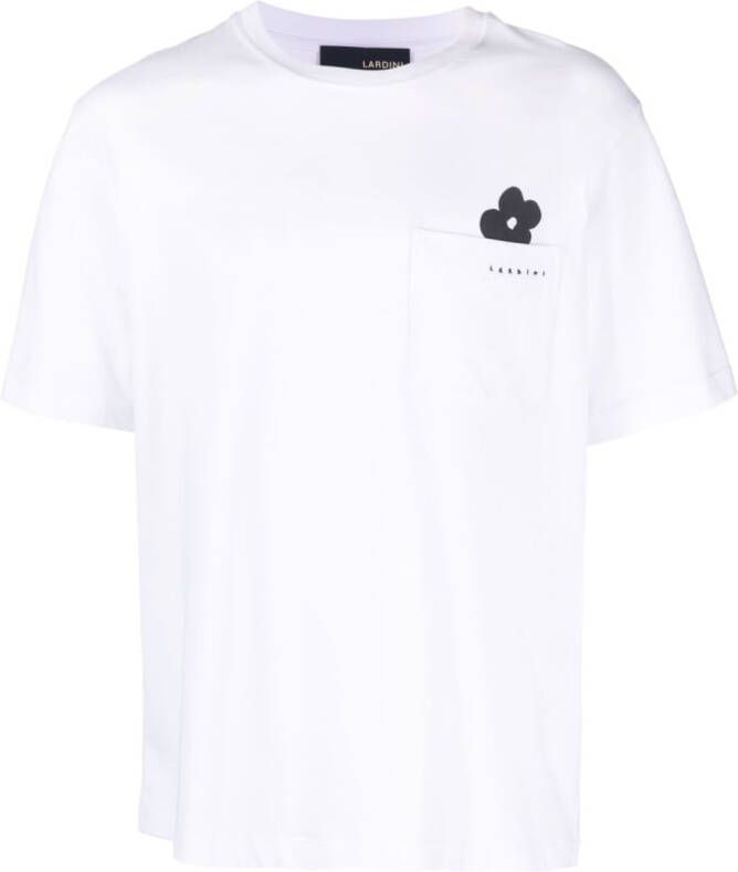 Lardini T-shirt met bloemenprint Wit