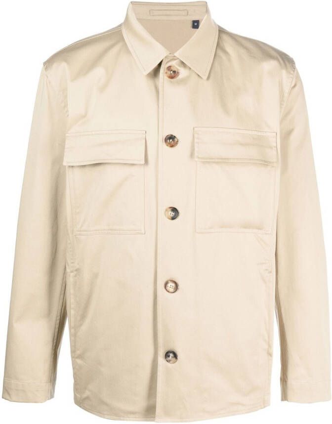 Lardini Katoenen shirtjack Beige